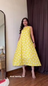 Yellow Polka Dot Summer Dress Vol.2